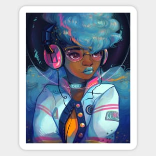 Space Letterman Sticker